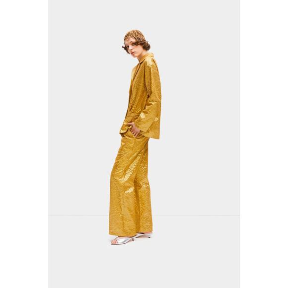 Sleeper Supernova Sequined Pants In Gold - Picture 2 of 7